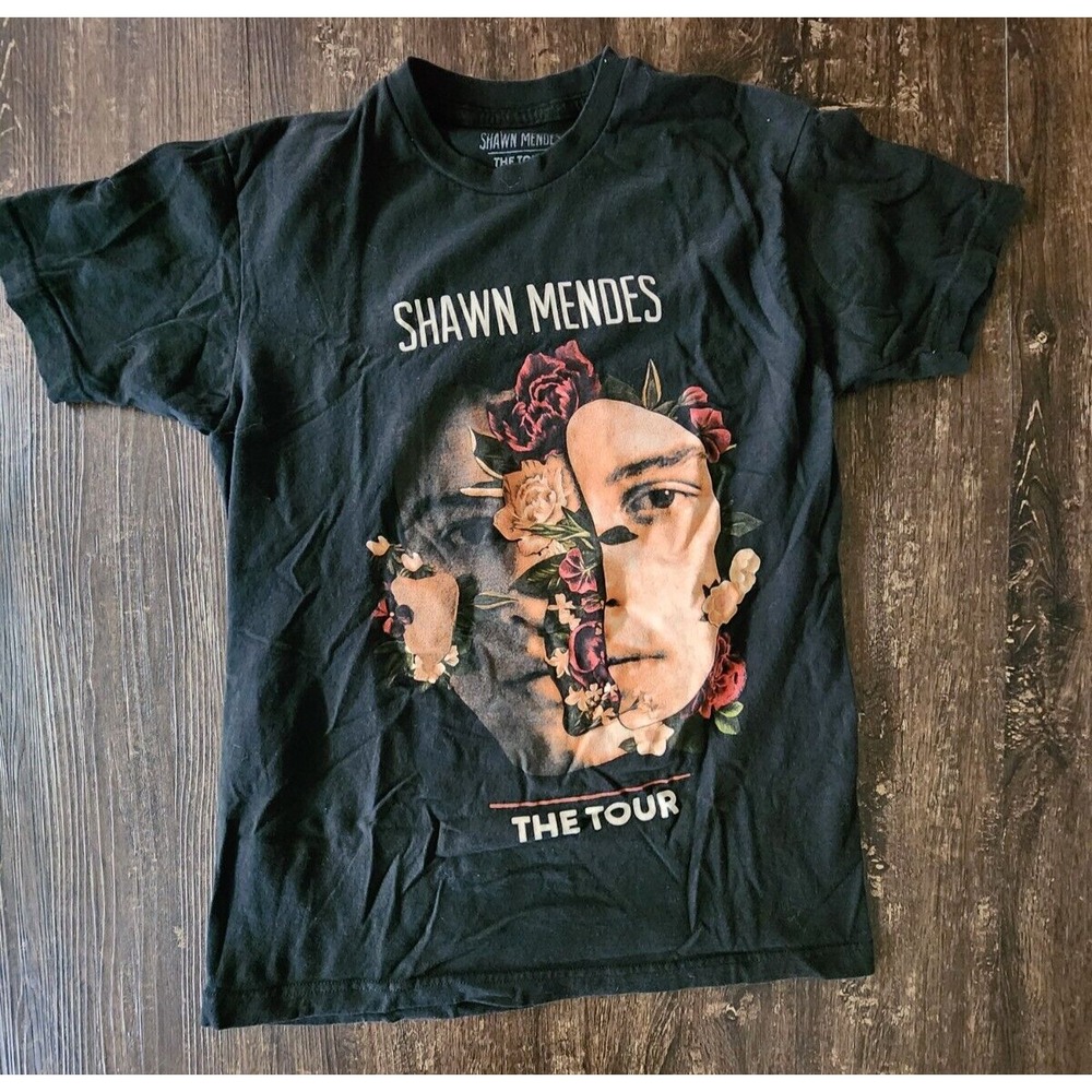 Shawn Mendes The‎ Tour 2019 Concert T-Shirt M Black 100% Cotton Medium